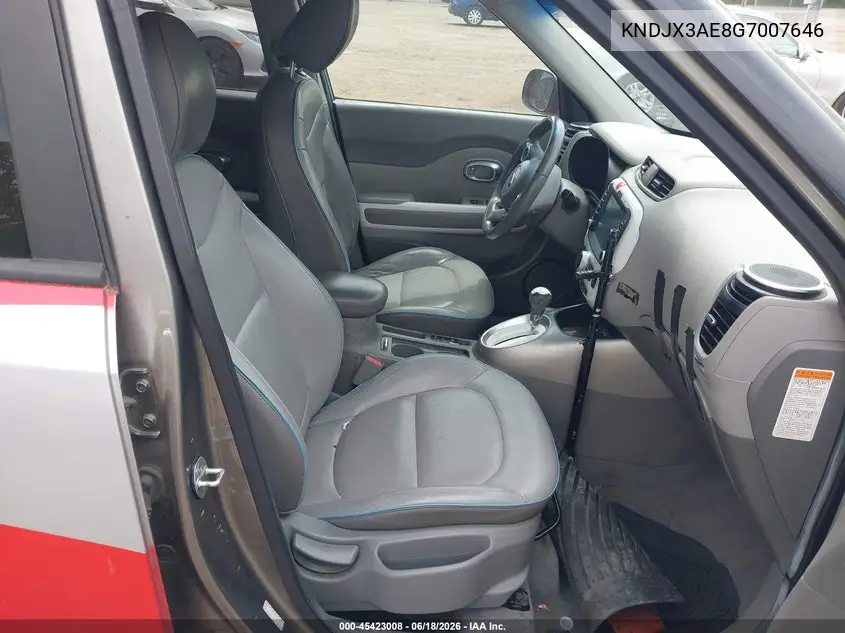 2016 Kia Soul Ev + VIN: KNDJX3AE8G7007646 Lot: 45423008