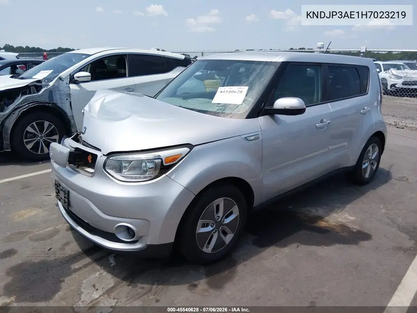 2017 Kia Soul Ev VIN: KNDJP3AE1H7023219 Lot: 45540628