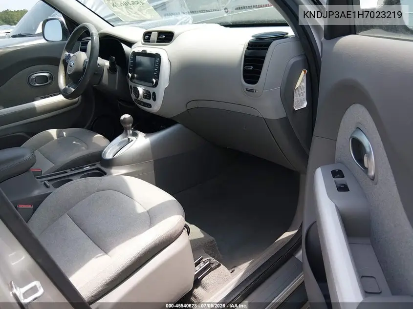 2017 Kia Soul Ev VIN: KNDJP3AE1H7023219 Lot: 45540628