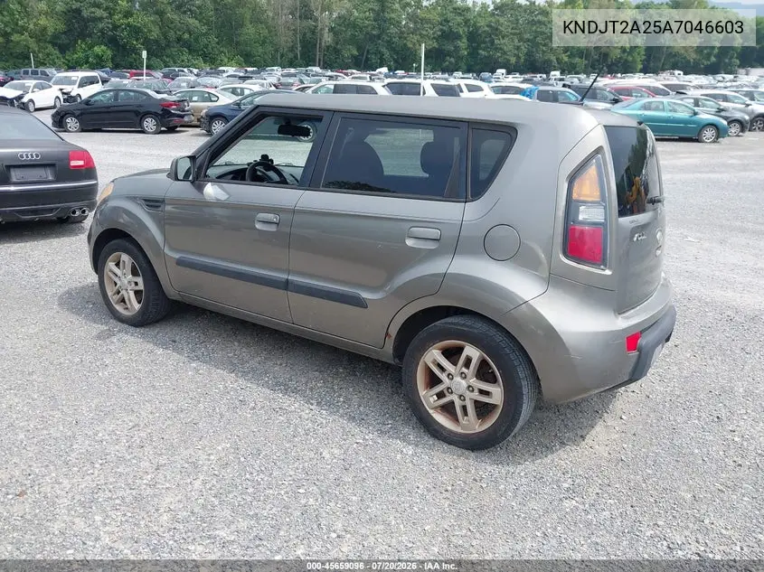 2010 Kia Soul + VIN: KNDJT2A25A7046603 Lot: 45659096