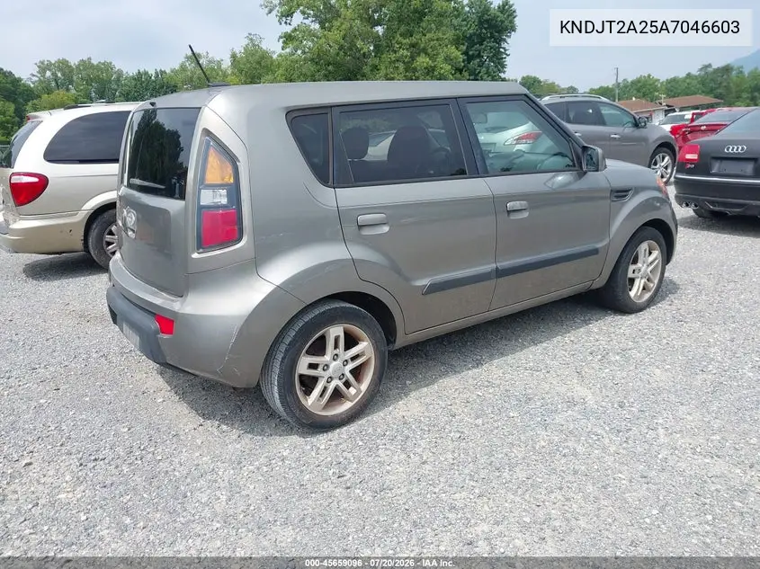 2010 Kia Soul + VIN: KNDJT2A25A7046603 Lot: 45659096