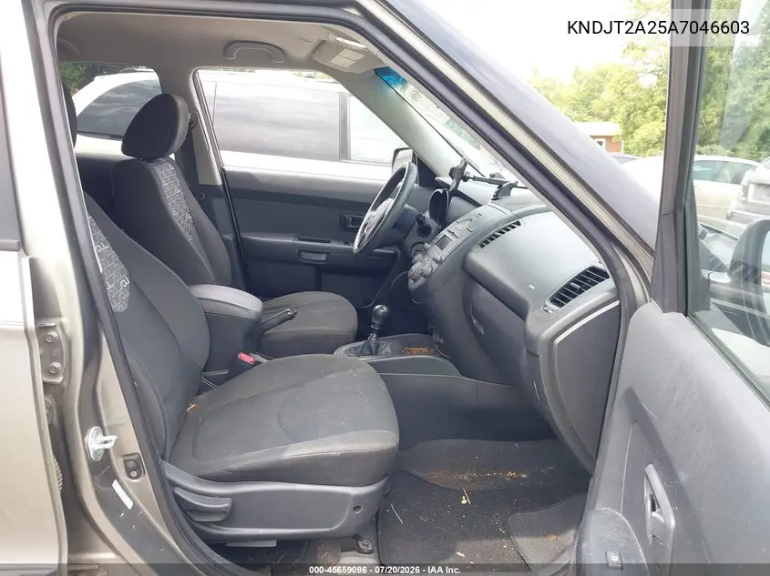 2010 Kia Soul + VIN: KNDJT2A25A7046603 Lot: 45659096