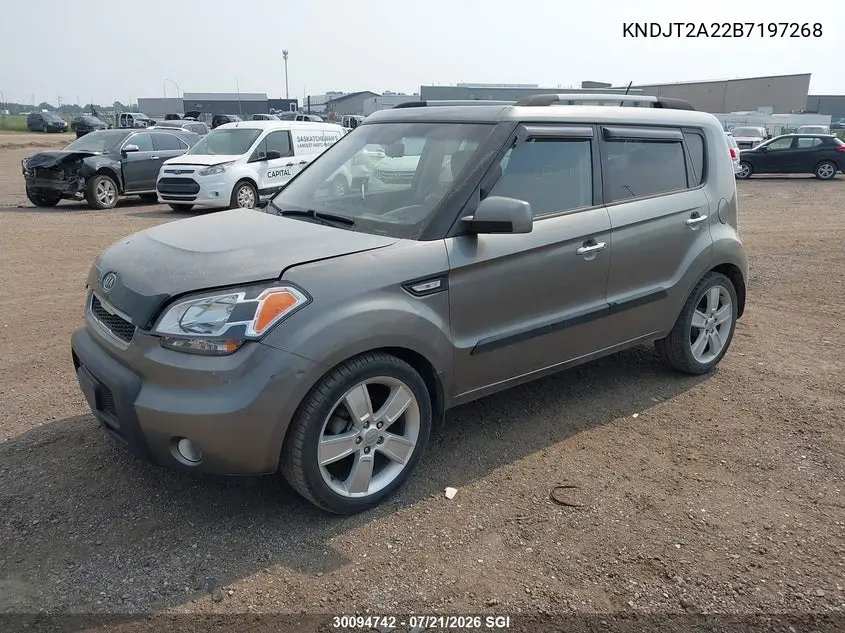 2011 Kia Soul +/!/Sport VIN: KNDJT2A22B7197268 Lot: 30094742