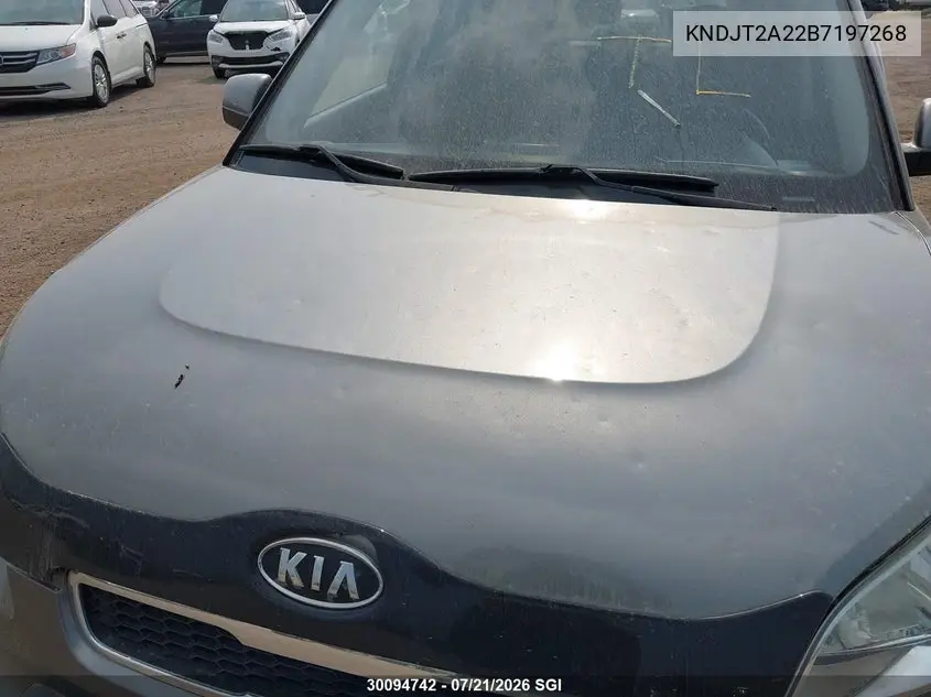 2011 Kia Soul +/!/Sport VIN: KNDJT2A22B7197268 Lot: 30094742