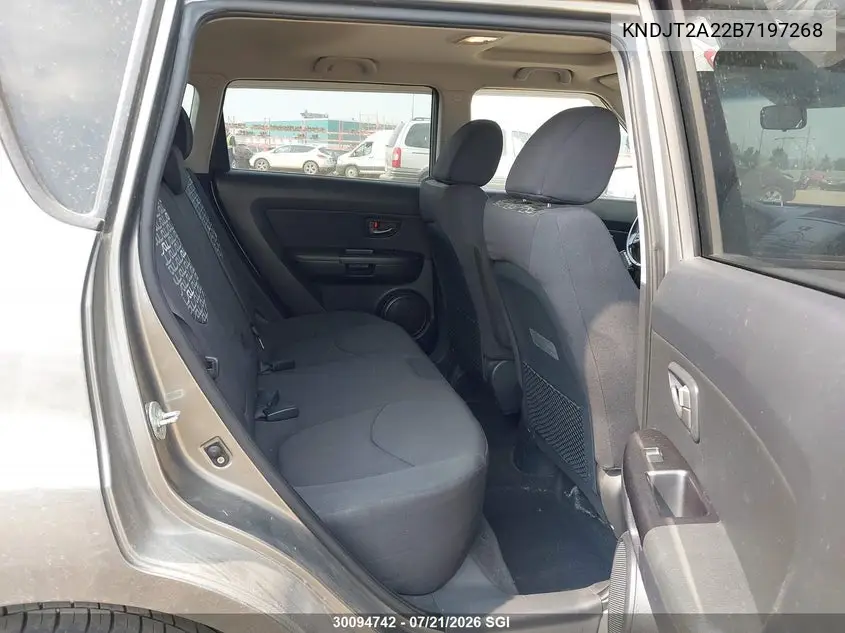 2011 Kia Soul +/!/Sport VIN: KNDJT2A22B7197268 Lot: 30094742