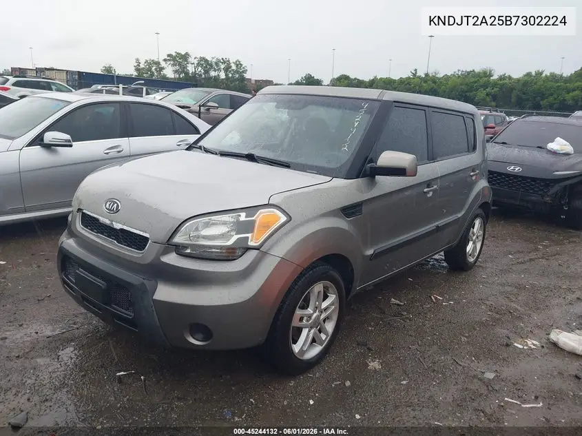 2011 Kia Soul + VIN: KNDJT2A25B7302224 Lot: 45244132