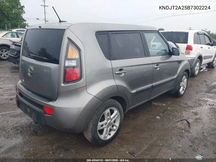 2011 Kia Soul + VIN: KNDJT2A25B7302224 Lot: 45244132