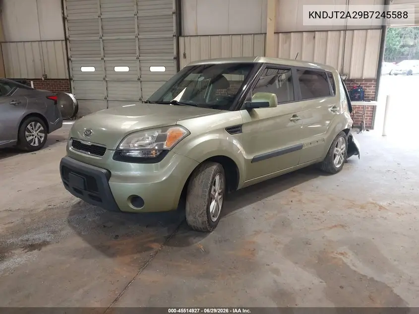 2011 Kia Soul + VIN: KNDJT2A29B7245588 Lot: 45514927