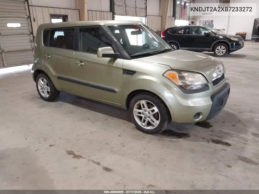2011 Kia Soul + VIN: KNDJT2A2XB7233272 Lot: 45668999