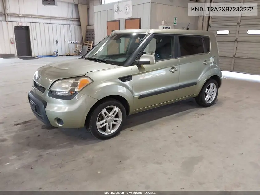 2011 Kia Soul + VIN: KNDJT2A2XB7233272 Lot: 45668999