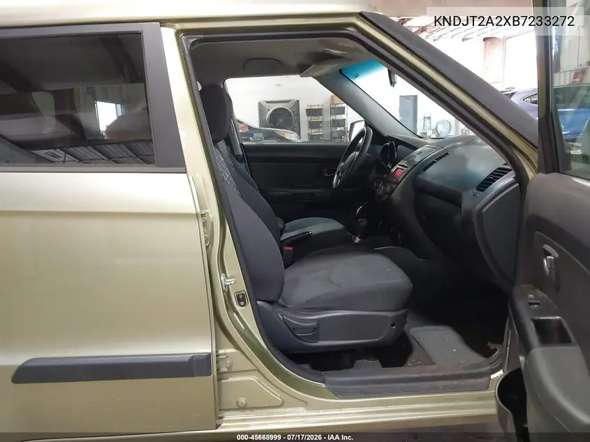 2011 Kia Soul + VIN: KNDJT2A2XB7233272 Lot: 45668999