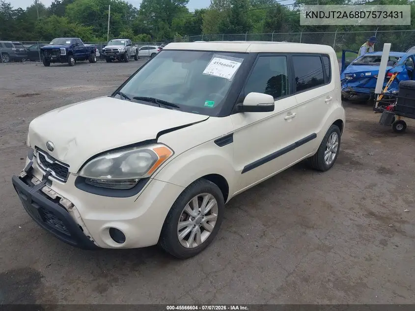 2013 Kia Soul + VIN: KNDJT2A68D7573431 Lot: 45566604