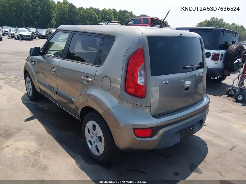 2013 Kia Soul VIN: KNDJT2A53D7636524 Lot: 45664570