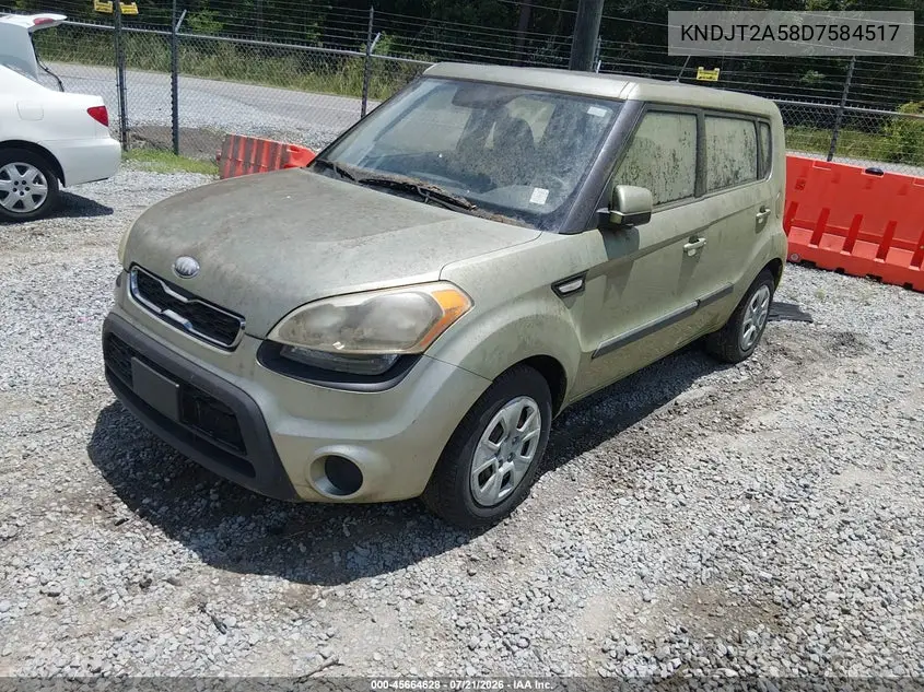 2013 Kia Soul VIN: KNDJT2A58D7584517 Lot: 45664628