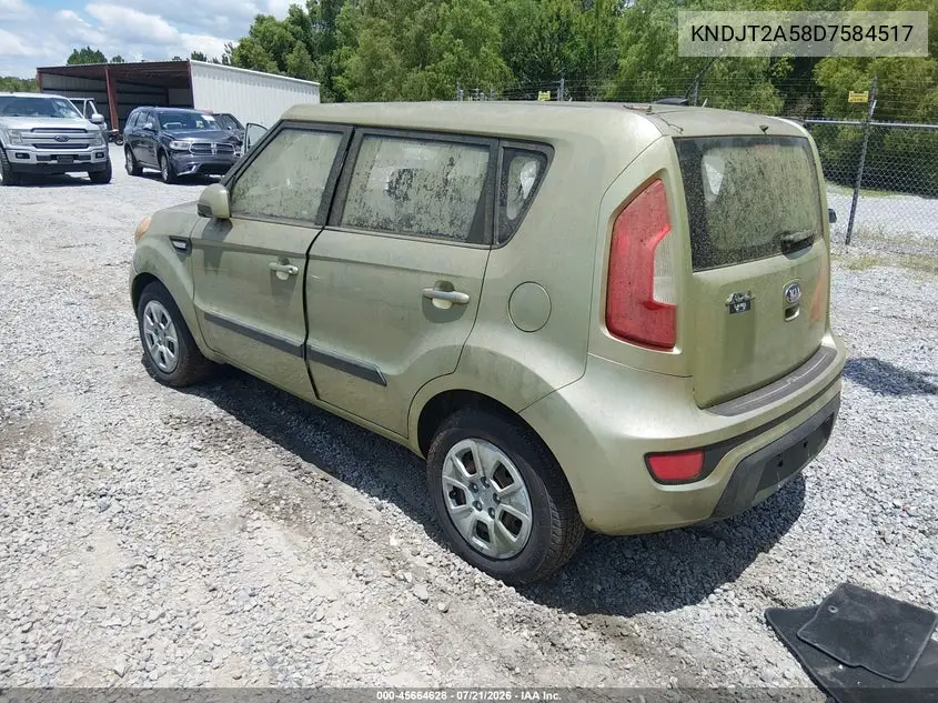 2013 Kia Soul VIN: KNDJT2A58D7584517 Lot: 45664628