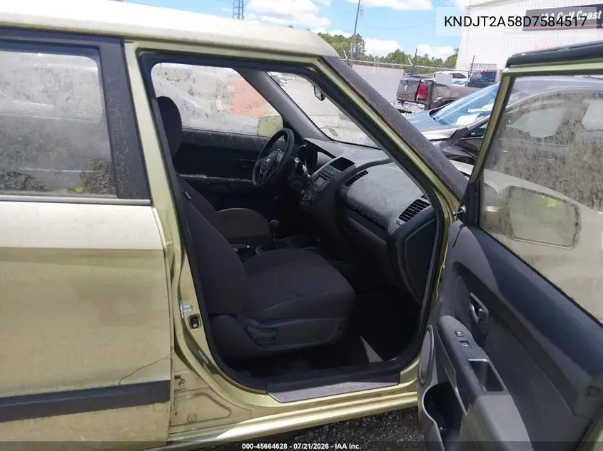 2013 Kia Soul VIN: KNDJT2A58D7584517 Lot: 45664628