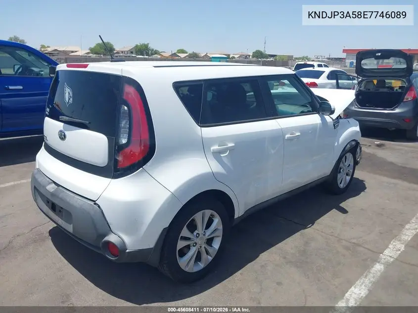 2014 Kia Soul + VIN: KNDJP3A58E7746089 Lot: 45608411