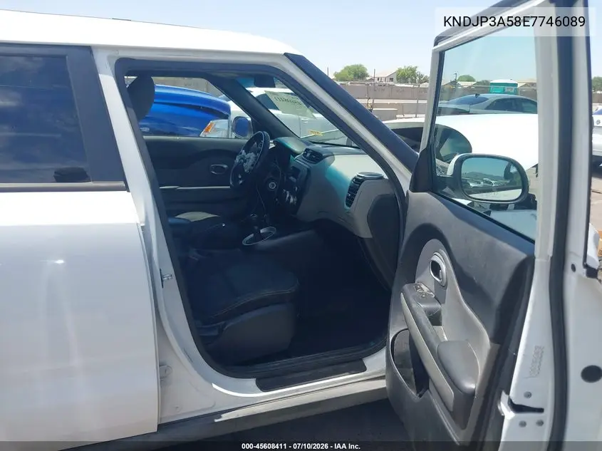 2014 Kia Soul + VIN: KNDJP3A58E7746089 Lot: 45608411