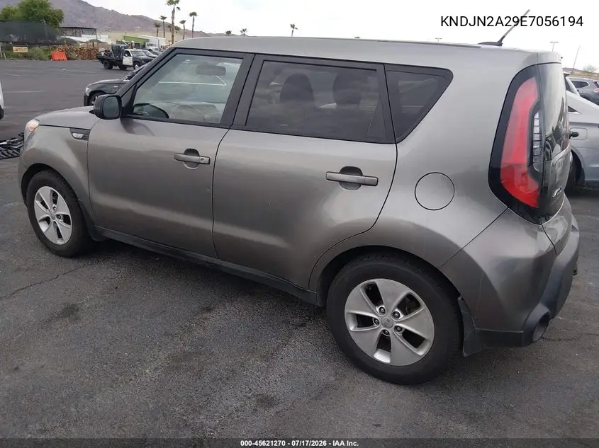 2014 Kia Soul VIN: KNDJN2A29E7056194 Lot: 45621270