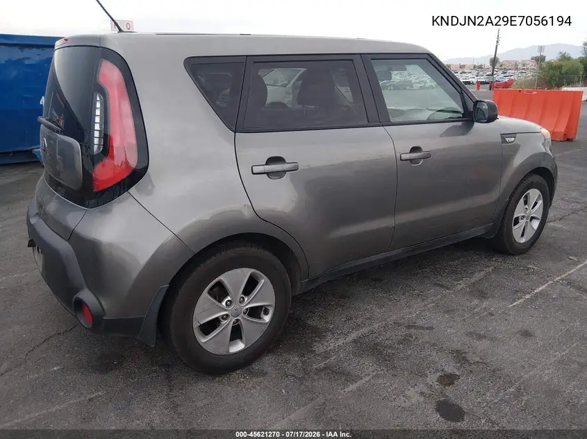 2014 Kia Soul VIN: KNDJN2A29E7056194 Lot: 45621270