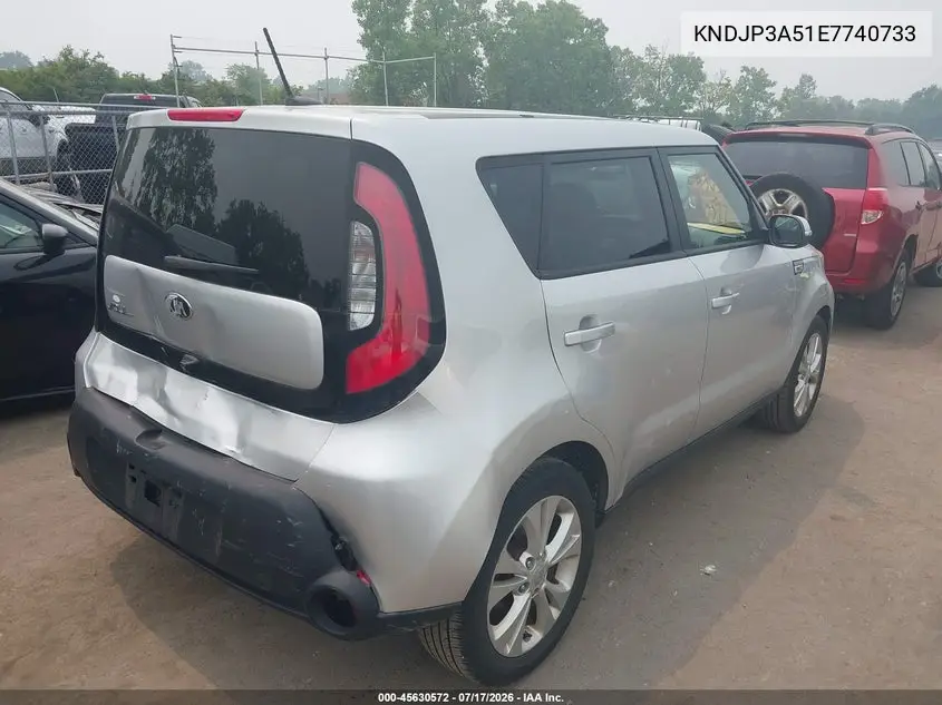 2014 Kia Soul + VIN: KNDJP3A51E7740733 Lot: 45630572