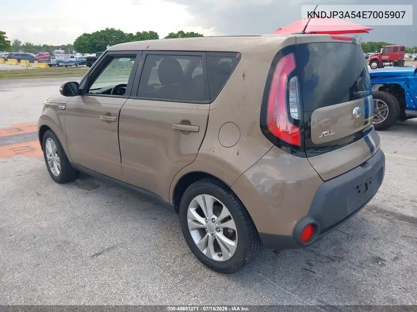 2014 Kia Soul + VIN: KNDJP3A54E7005907 Lot: 45651271