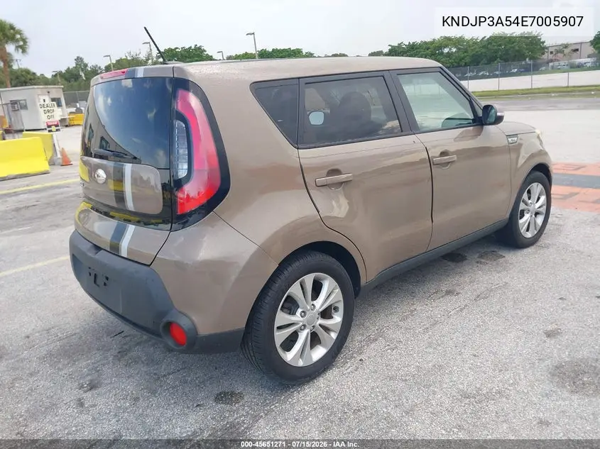 2014 Kia Soul + VIN: KNDJP3A54E7005907 Lot: 45651271