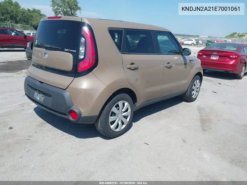2014 Kia Soul VIN: KNDJN2A21E7001061 Lot: 45682181