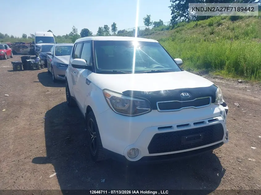 2015 Kia Soul Lx/Lx+ VIN: KNDJN2A27F7189442 Lot: 12646711