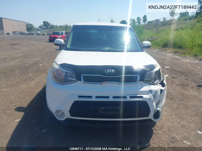 2015 Kia Soul Lx/Lx+ VIN: KNDJN2A27F7189442 Lot: 12646711