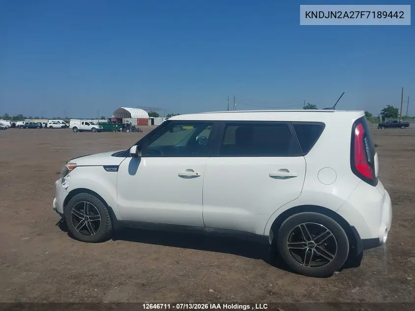 2015 Kia Soul Lx/Lx+ VIN: KNDJN2A27F7189442 Lot: 12646711