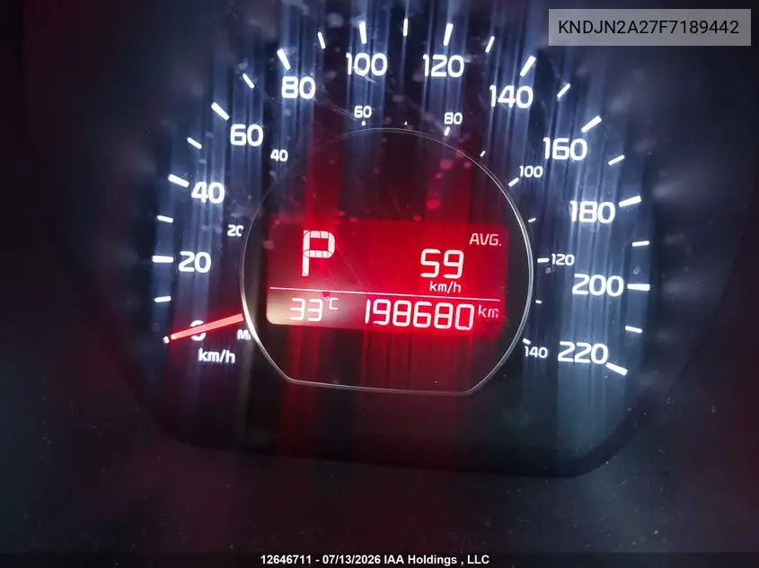2015 Kia Soul Lx/Lx+ VIN: KNDJN2A27F7189442 Lot: 12646711