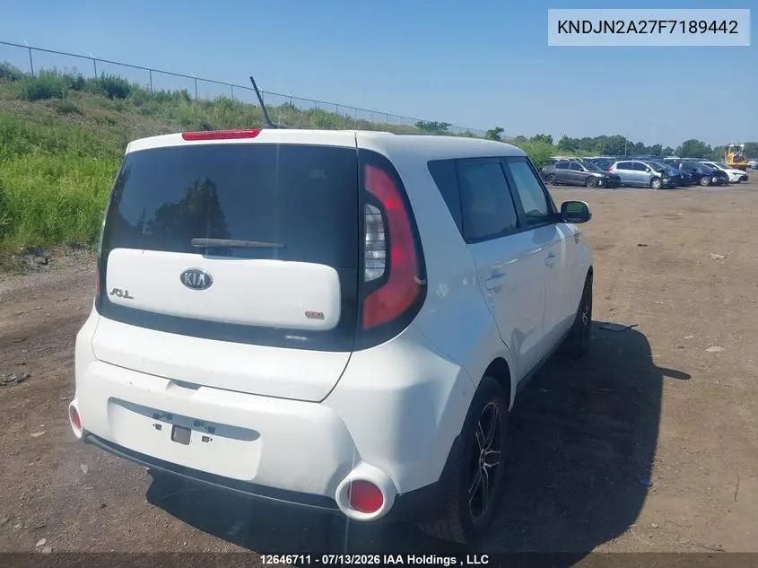 2015 Kia Soul Lx/Lx+ VIN: KNDJN2A27F7189442 Lot: 12646711