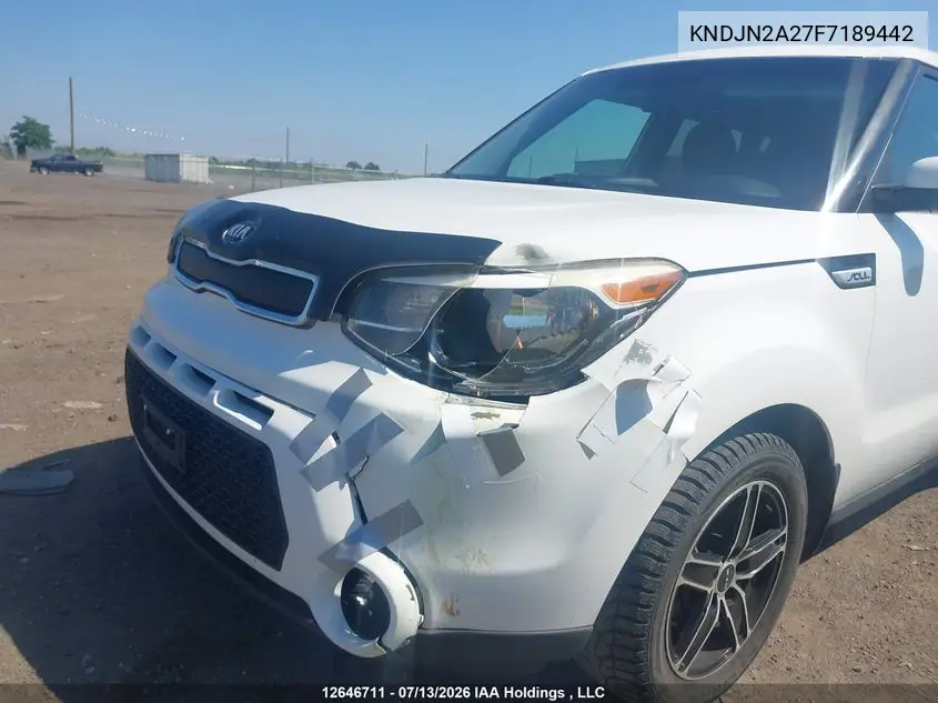2015 Kia Soul Lx/Lx+ VIN: KNDJN2A27F7189442 Lot: 12646711