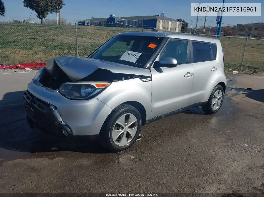 KNDJN2A21F7816961 2015 Kia Soul