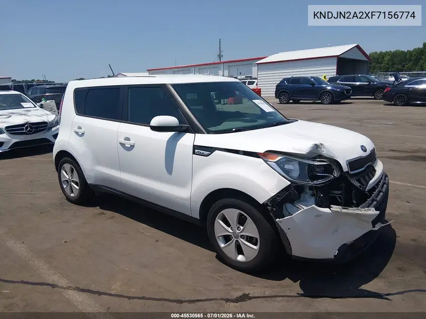 2015 Kia Soul VIN: KNDJN2A2XF7156774 Lot: 45530565