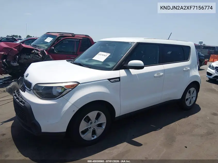 2015 Kia Soul VIN: KNDJN2A2XF7156774 Lot: 45530565