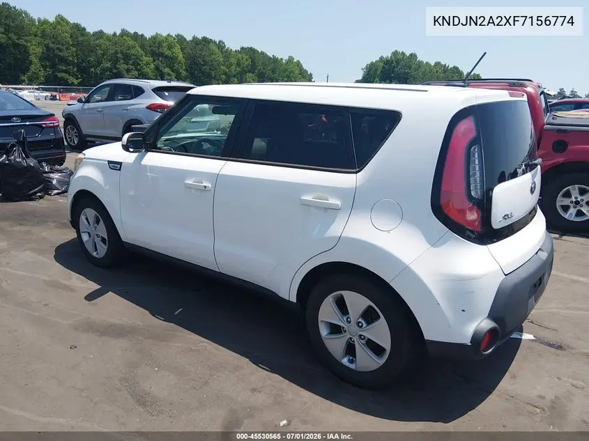 2015 Kia Soul VIN: KNDJN2A2XF7156774 Lot: 45530565