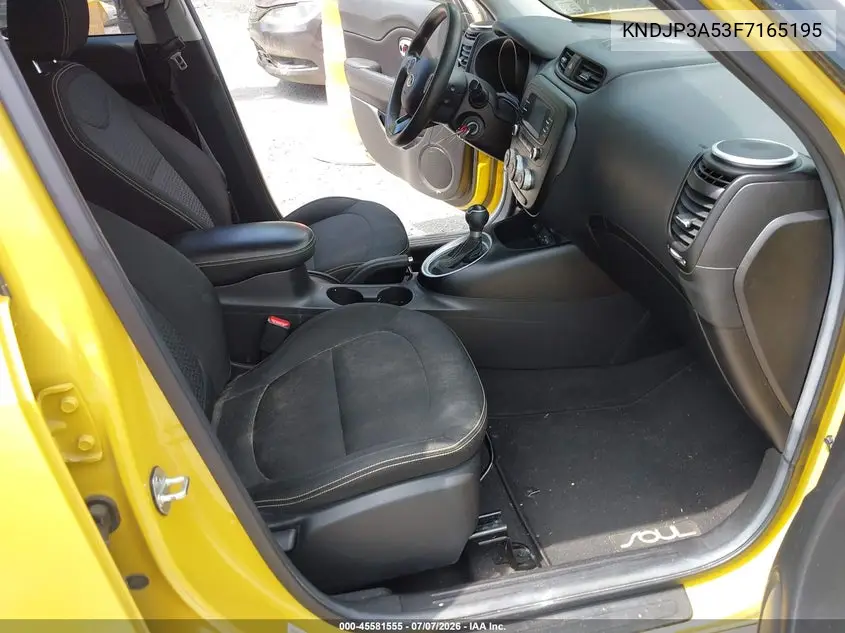 2015 Kia Soul + VIN: KNDJP3A53F7165195 Lot: 45581555