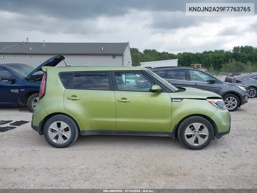 2015 Kia Soul VIN: KNDJN2A29F7763765 Lot: 45602059
