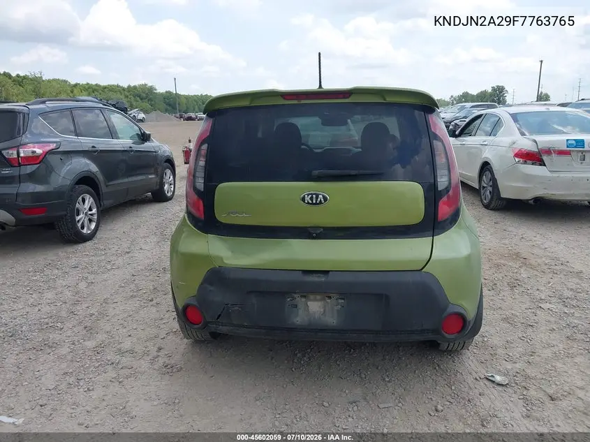 2015 Kia Soul VIN: KNDJN2A29F7763765 Lot: 45602059