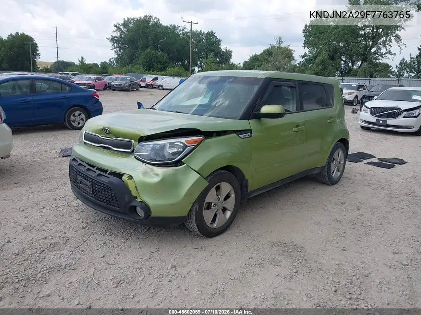 2015 Kia Soul VIN: KNDJN2A29F7763765 Lot: 45602059
