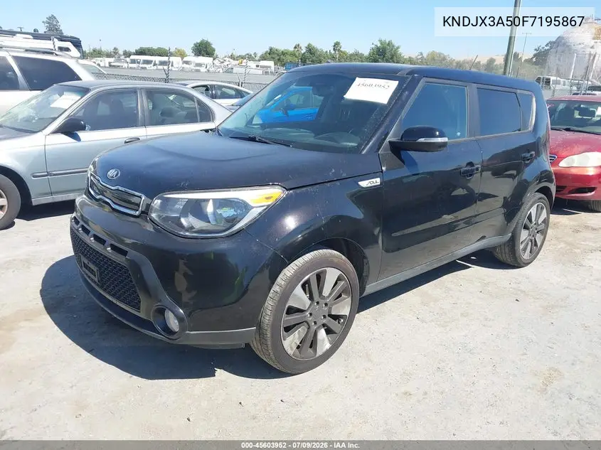 2015 Kia Soul ! VIN: KNDJX3A50F7195867 Lot: 45603952