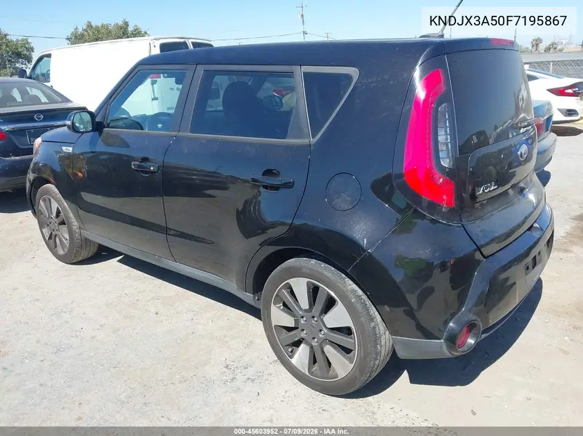 2015 Kia Soul ! VIN: KNDJX3A50F7195867 Lot: 45603952