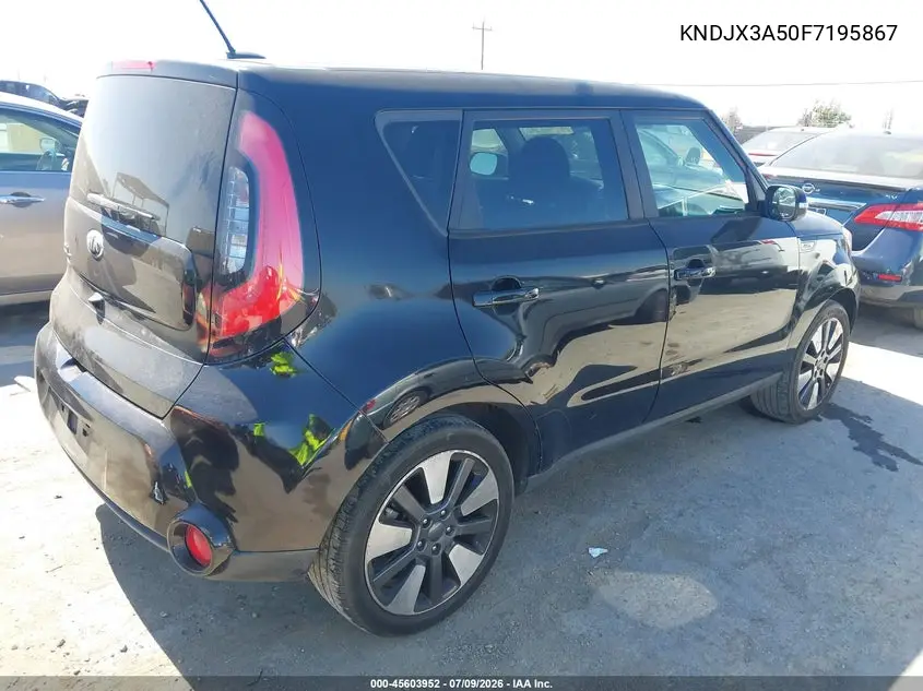 2015 Kia Soul ! VIN: KNDJX3A50F7195867 Lot: 45603952