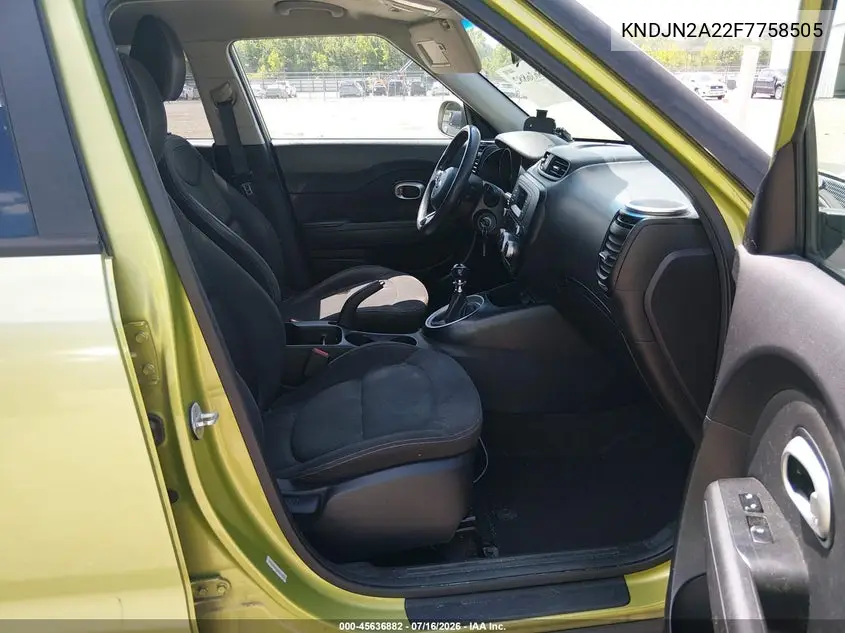 2015 Kia Soul VIN: KNDJN2A22F7758505 Lot: 45636882