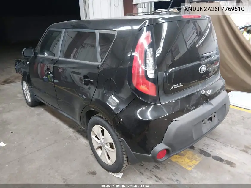 2015 Kia Soul VIN: KNDJN2A26F7769510 Lot: 45651809