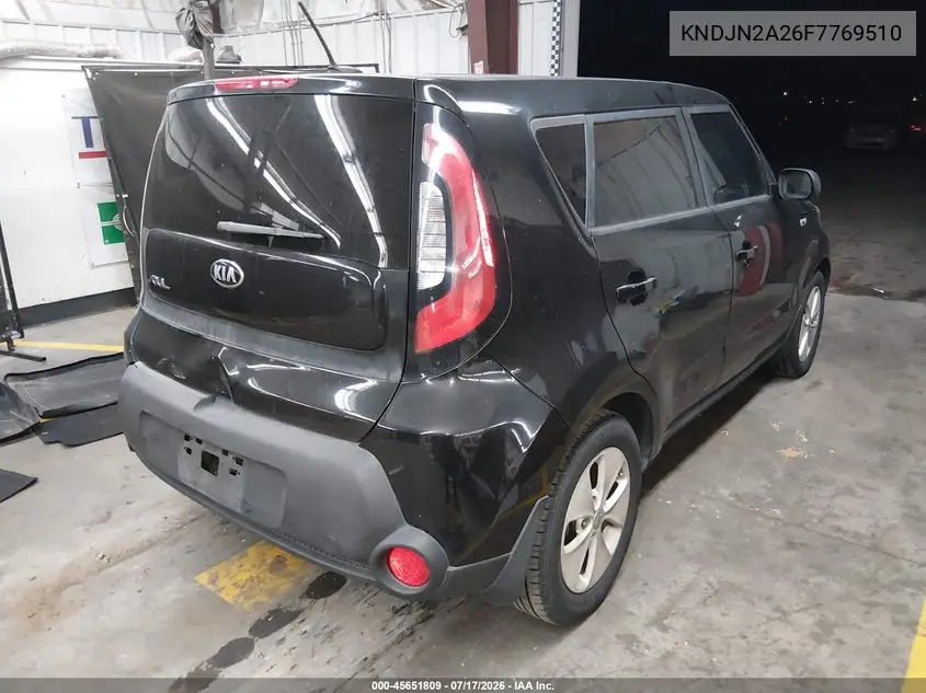 2015 Kia Soul VIN: KNDJN2A26F7769510 Lot: 45651809