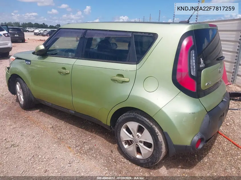 2015 Kia Soul VIN: KNDJN2A22F7817259 Lot: 45654512