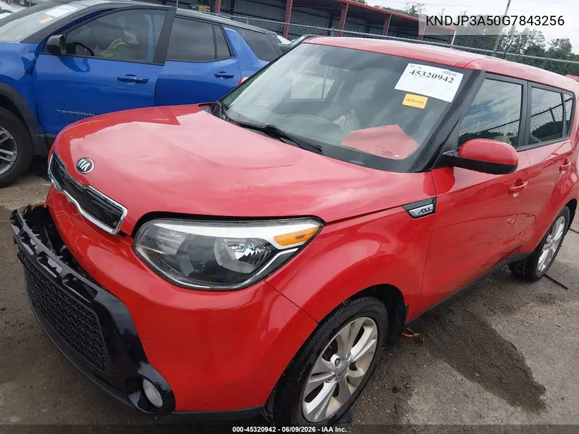 2016 Kia Soul + VIN: KNDJP3A50G7843256 Lot: 45320942